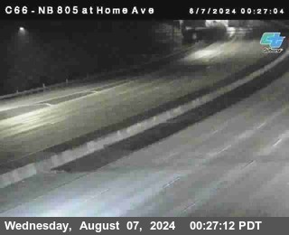 NB 805 at Home Ave (On Ramp)