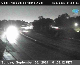 NB 805 at Home Ave (On Ramp)