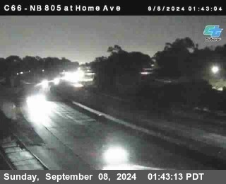 NB 805 at Home Ave (On Ramp)