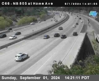 NB 805 at Home Ave (On Ramp)