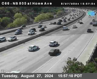 NB 805 at Home Ave (On Ramp)