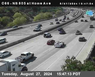 NB 805 at Home Ave (On Ramp)