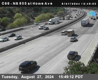 NB 805 at Home Ave (On Ramp)