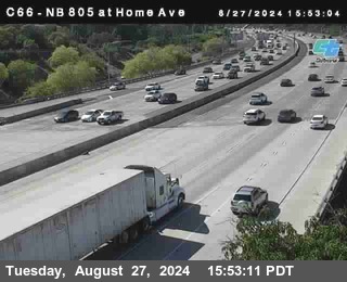 NB 805 at Home Ave (On Ramp)