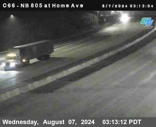 NB 805 at Home Ave (On Ramp)