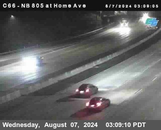 NB 805 at Home Ave (On Ramp)