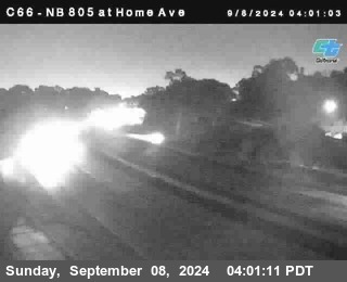 NB 805 at Home Ave (On Ramp)