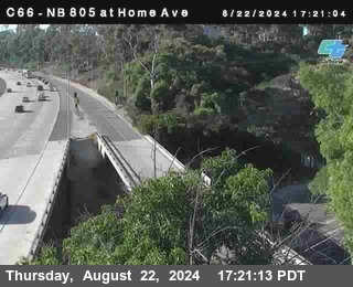 NB 805 at Home Ave (On Ramp)