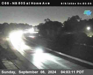 NB 805 at Home Ave (On Ramp)