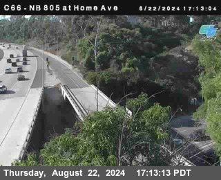 NB 805 at Home Ave (On Ramp)