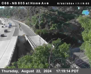 NB 805 at Home Ave (On Ramp)