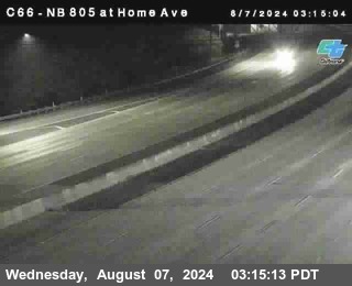 NB 805 at Home Ave (On Ramp)