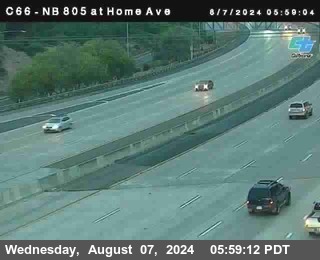 NB 805 at Home Ave (On Ramp)