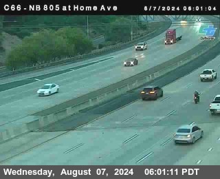 NB 805 at Home Ave (On Ramp)