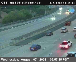 NB 805 at Home Ave (On Ramp)