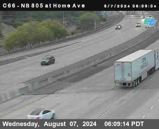 NB 805 at Home Ave (On Ramp)