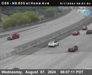 NB 805 at Home Ave (On Ramp)