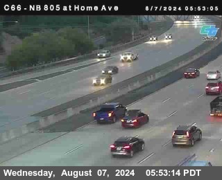 NB 805 at Home Ave (On Ramp)