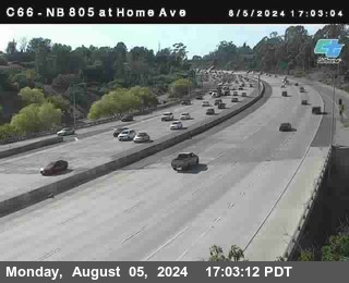 NB 805 at Home Ave (On Ramp)