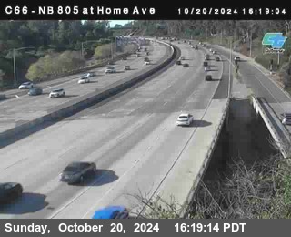 NB 805 at Home Ave (On Ramp)