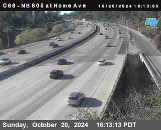 NB 805 at Home Ave (On Ramp)