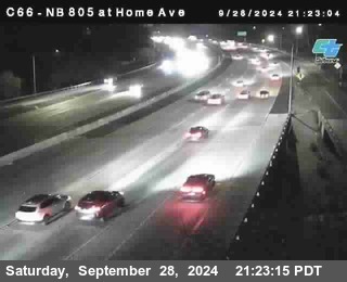 NB 805 at Home Ave (On Ramp)