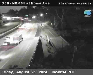 NB 805 at Home Ave (On Ramp)