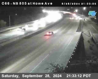 NB 805 at Home Ave (On Ramp)