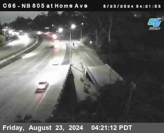 NB 805 at Home Ave (On Ramp)