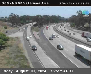 NB 805 at Home Ave (On Ramp)