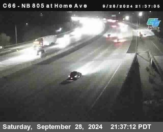 NB 805 at Home Ave (On Ramp)