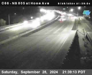 NB 805 at Home Ave (On Ramp)