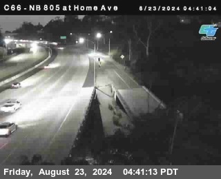 NB 805 at Home Ave (On Ramp)