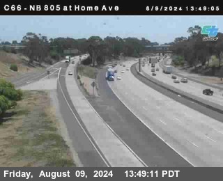 NB 805 at Home Ave (On Ramp)