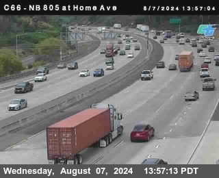 NB 805 at Home Ave (On Ramp)