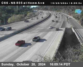 NB 805 at Home Ave (On Ramp)