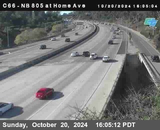 NB 805 at Home Ave (On Ramp)