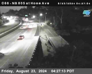 NB 805 at Home Ave (On Ramp)