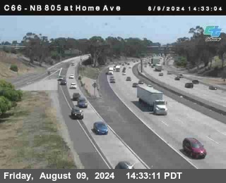 NB 805 at Home Ave (On Ramp)