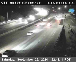 NB 805 at Home Ave (On Ramp)