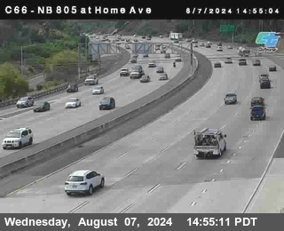 NB 805 at Home Ave (On Ramp)