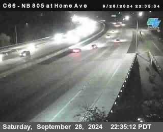 NB 805 at Home Ave (On Ramp)