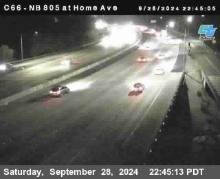 NB 805 at Home Ave (On Ramp)