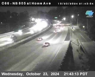 NB 805 at Home Ave (On Ramp)