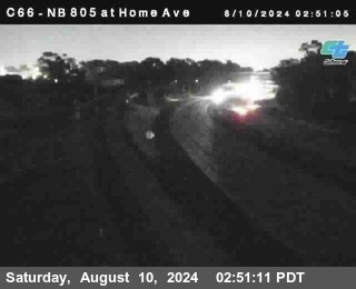 NB 805 at Home Ave (On Ramp)