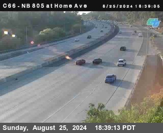 NB 805 at Home Ave (On Ramp)