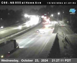 NB 805 at Home Ave (On Ramp)