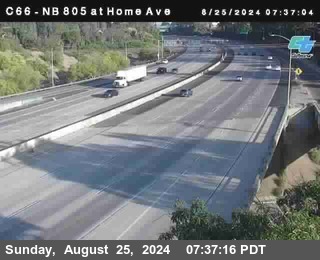 NB 805 at Home Ave (On Ramp)