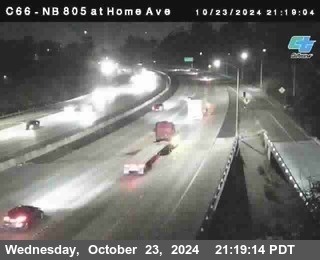 NB 805 at Home Ave (On Ramp)