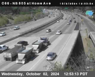 NB 805 at Home Ave (On Ramp)